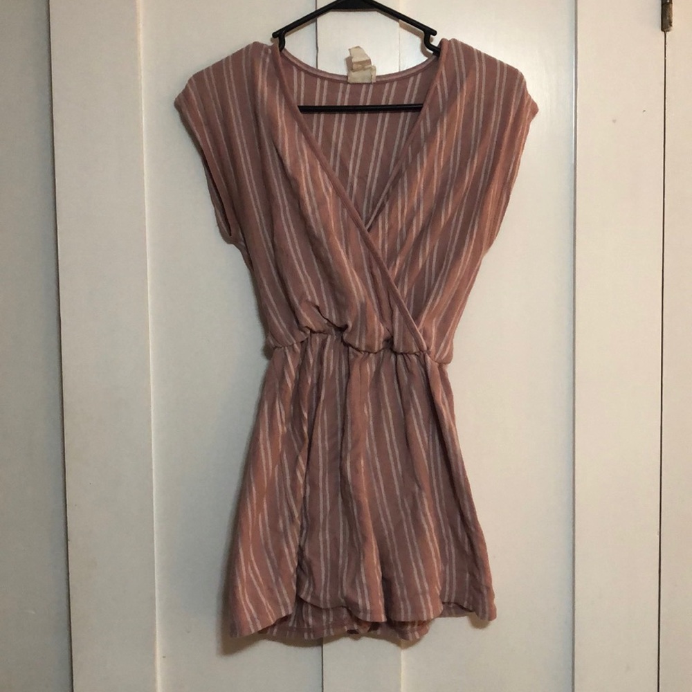 Caution to the wind pink romper